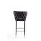 Manhattan Comfort Holguin Barstool in Grey, Black and Gold (Set of 2) 2-BS011-GY - alternate 7